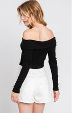 Load image into Gallery viewer, Off Shoulder Crop Top