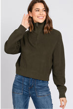 Load image into Gallery viewer, Half Zip Sweater