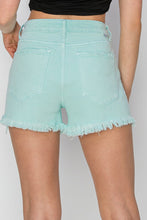 Load image into Gallery viewer, RISEN Mid Rise Frayed Hem Shorts
