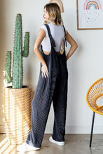 Load image into Gallery viewer, Ribbed Jumpsuit with Large Front Pockets