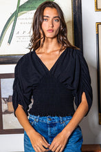 Load image into Gallery viewer, Smocked Waist Dolman Top