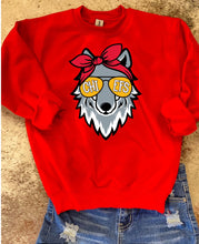 Load image into Gallery viewer, KIDS Chiefs KC WOLFE w/headband Sweatshirt