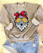 Load image into Gallery viewer, KIDS Chiefs KC WOLFE w/headband Sweatshirt