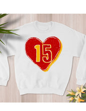 Load image into Gallery viewer, KC Hearts 15 Sweatshirt