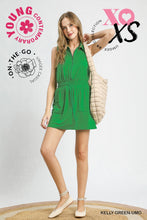 Load image into Gallery viewer, Luxeknit Mini Dress w/Drawstring Tie (Kelly Green)