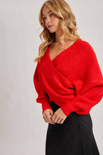 Load image into Gallery viewer, CROSSOVER RIBBED PULLOVER