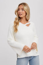 Load image into Gallery viewer, STRAPPY FRONT FUZZY PULLOVER