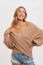 Load image into Gallery viewer, CROSSOVER RIBBED PULLOVER