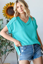 Load image into Gallery viewer, V-Neck Solid Twist Rib Women's Knit Top