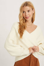 Load image into Gallery viewer, CROSSOVER RIBBED PULLOVER