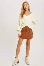 Load image into Gallery viewer, CROSSOVER RIBBED PULLOVER