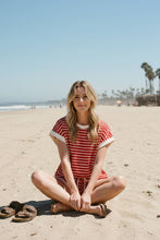 Load image into Gallery viewer, STRIPED TERRY TOP AND SHORT SETS