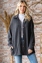 Load image into Gallery viewer, Ribbed Shacket w/Pockets
