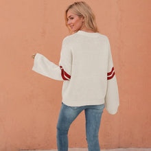 Load image into Gallery viewer, Valentine Heart Knit Sweater Womens Crew Neck Pullover