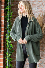 Load image into Gallery viewer, Ribbed Shacket w/Pockets