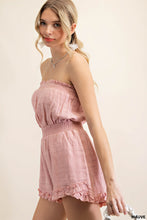 Load image into Gallery viewer, Strapless Ruffled Romper