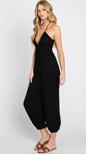Load image into Gallery viewer, Deep V-Neck Jogger Style Jumpsuit