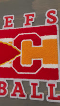 Load and play video in Gallery viewer, Chiefs Football Chenille X-Large Patch