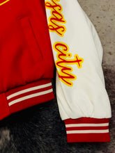 Load and play video in Gallery viewer, KIDS Embroidered Varsity Jacket (Style 1)