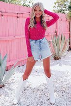 Load image into Gallery viewer, Pink Rhinestone Bodysuit
