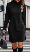 Load image into Gallery viewer, Turtleneck sweater dress
