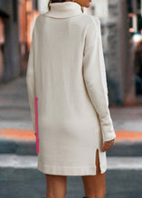 Load image into Gallery viewer, Turtleneck sweater dress