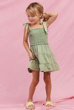 Load image into Gallery viewer, KIDS Cotton Washed Smocked Dress with Tie Straps