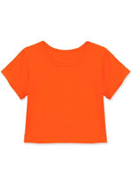Load image into Gallery viewer, KIDS Crop Tee w/rolled Sleeve