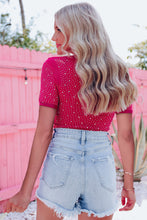 Load image into Gallery viewer, Rose Rhinestone Bodysuit