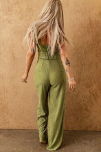 Load image into Gallery viewer, Knotted Front with Keyhole Jumpsuit