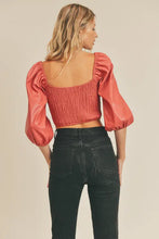 Load image into Gallery viewer, “Drunk on You” Crop Faux Leather Top
