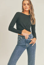 Load image into Gallery viewer, “Hurricane” Crop with Twisted Front