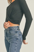 Load image into Gallery viewer, “Hurricane” Crop with Twisted Front