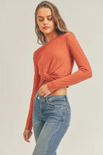 Load image into Gallery viewer, “Hurricane” Crop with Twisted Front