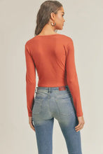 Load image into Gallery viewer, “Hurricane” Crop with Twisted Front