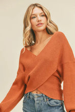 Load image into Gallery viewer, “Dilemma” Wrap Front Sweater