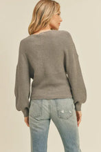 Load image into Gallery viewer, “Dilemma” Wrap Front Sweater