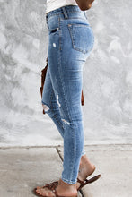 Load image into Gallery viewer, High Rise Button Fly Skinny Jeans
