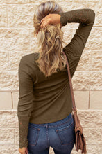 Load image into Gallery viewer, Crochet Lace Sleeve Button Top
