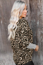 Load image into Gallery viewer, Leopard Striped Patchwork Top