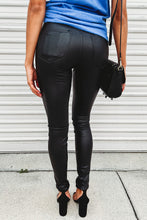 Load image into Gallery viewer, High Rise Faux Leather Skinnies