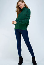 Load image into Gallery viewer, Turtleneck Brushed Long Sleeve Knit Top