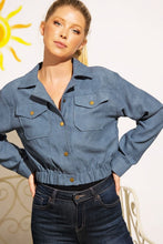 Load image into Gallery viewer, Button Up Corduroy Crop Jacket