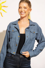 Load image into Gallery viewer, Button Up Corduroy Crop Jacket