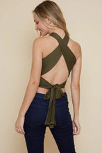Load image into Gallery viewer, “Dreamer” Criss Cross Knit Crop