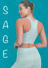 Load image into Gallery viewer, “All About That Bass” Pearlescent Holo Foil Razorback Sports Bra