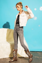 Load image into Gallery viewer, Button Up Corduroy Crop Jacket