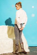Load image into Gallery viewer, Button Up Corduroy Crop Jacket