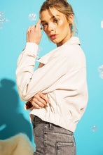 Load image into Gallery viewer, Button Up Corduroy Crop Jacket