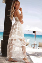 Load image into Gallery viewer, Lace Bralette Top Maxi Dress WHITE